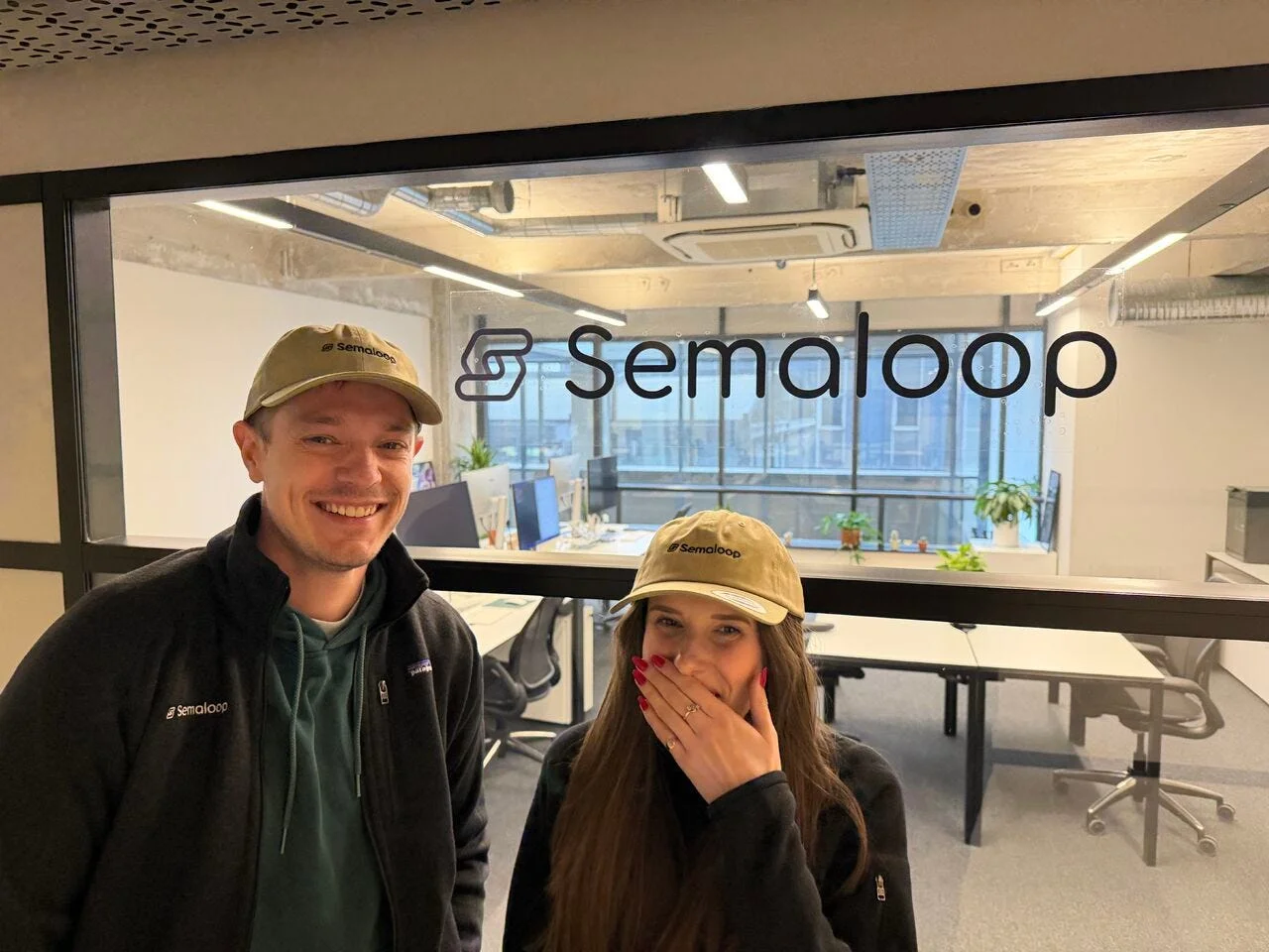 We were made to wear our Semaloop swag for this photo.